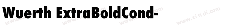 Wuerth ExtraBoldCond字体转换